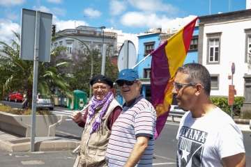 Telde en la manifestación por el Primero de Mayo en Canarias (Foto TA Y Orlando Mireles)